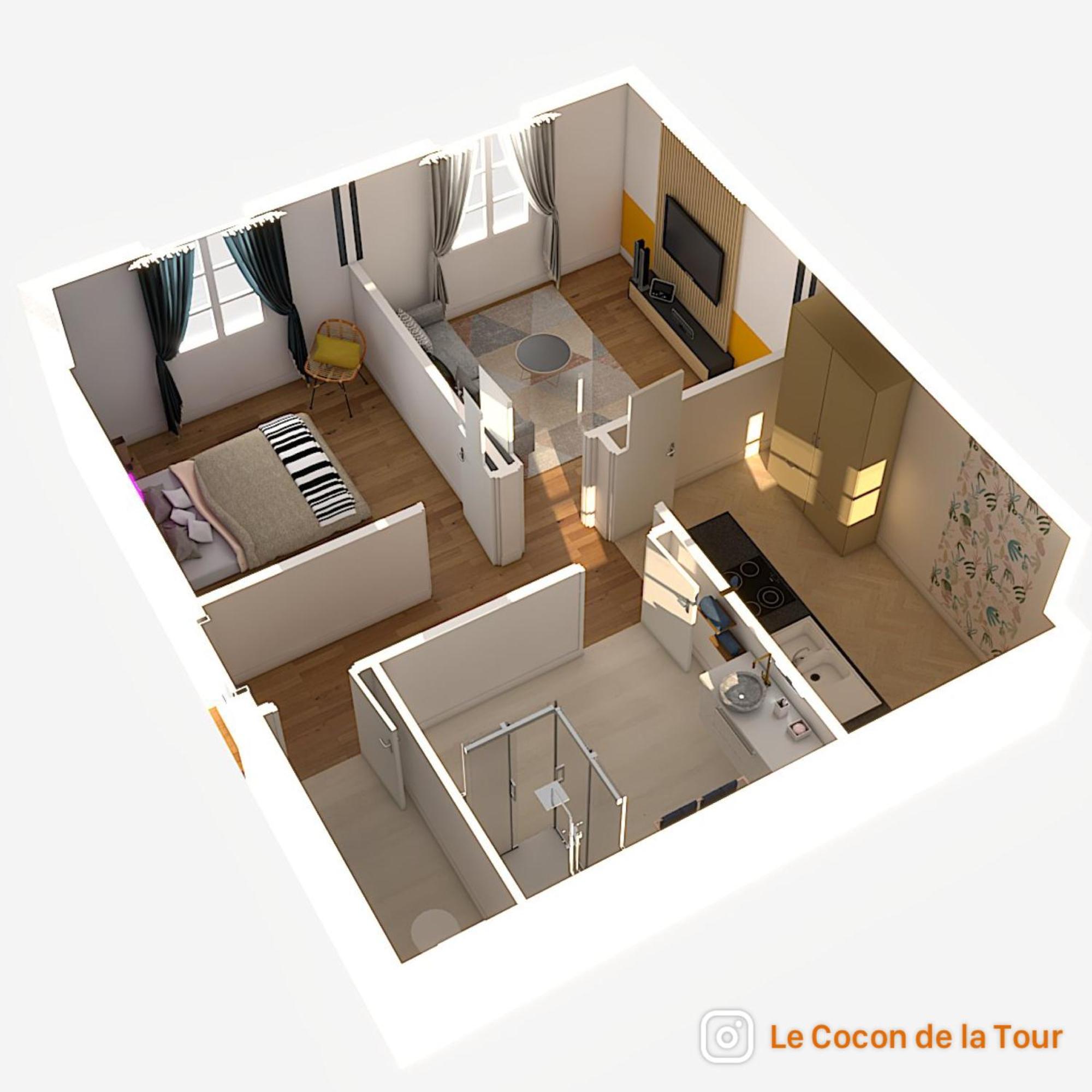 Appartamento Le Cocon De La Tour -Vip-Compiegne-Hyper Centre Esterno foto