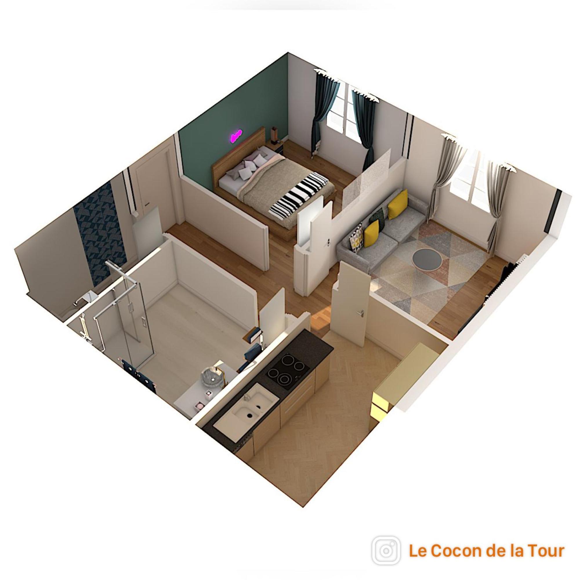 Appartamento Le Cocon De La Tour -Vip-Compiegne-Hyper Centre Esterno foto